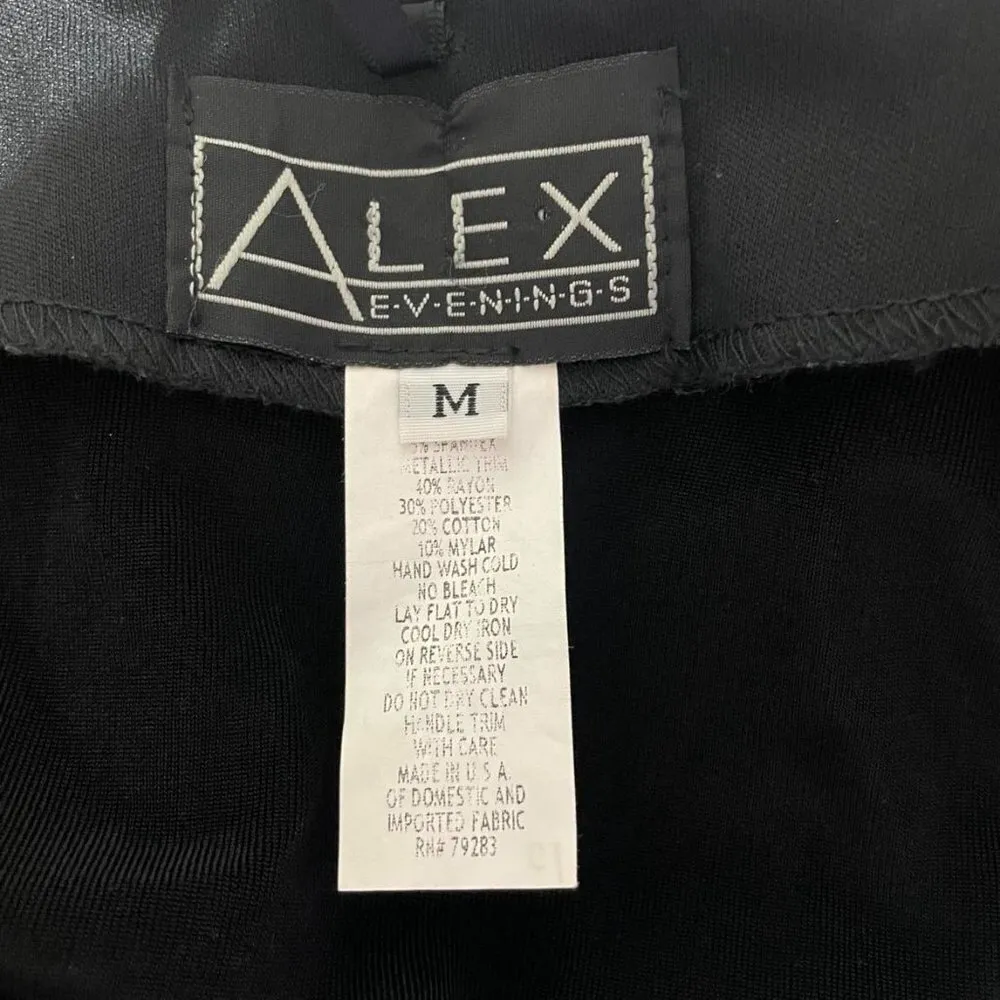 Alex Evenings Medium Top Blouse Wedding Cocktail Party Cover Blazer Kimono - Image 5