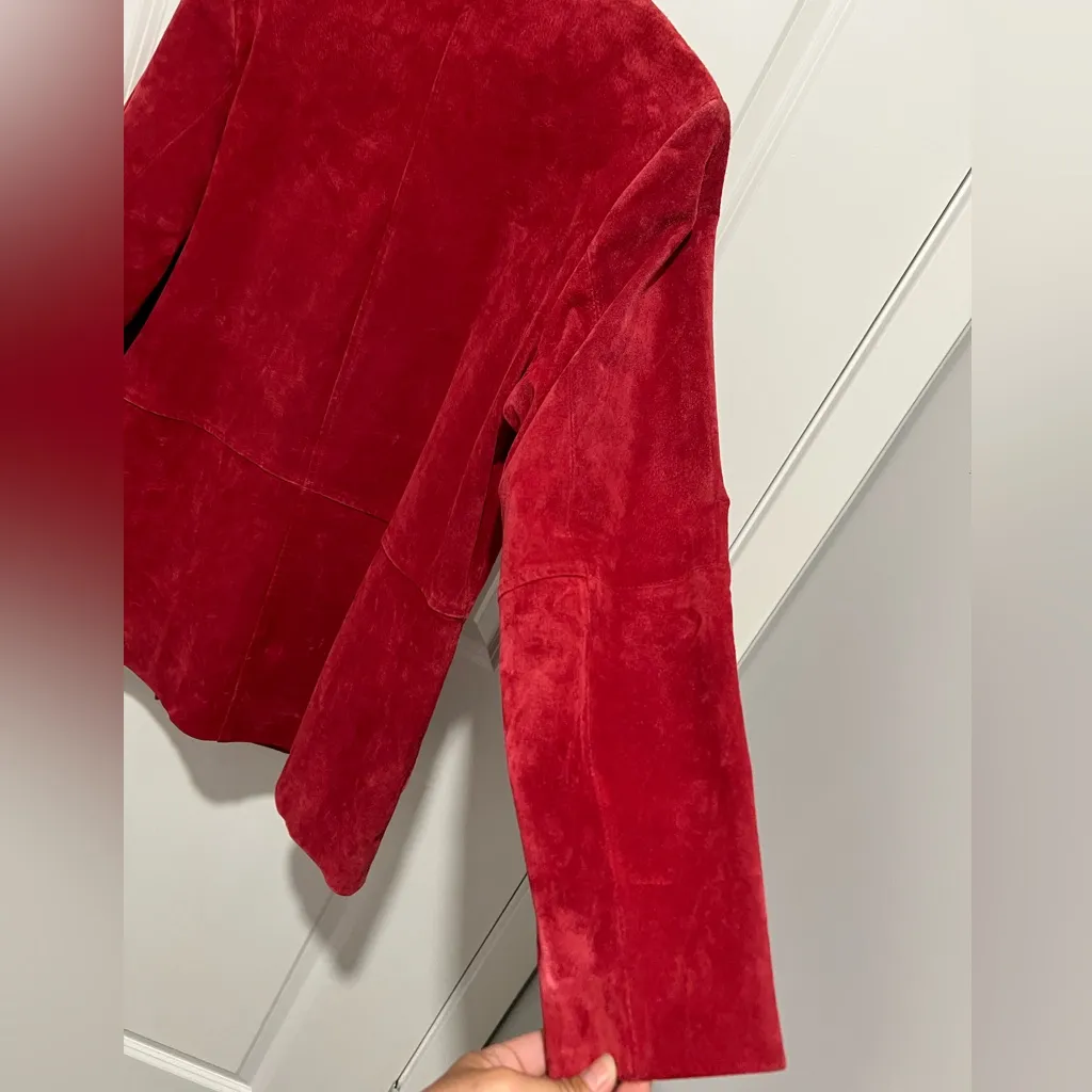 Red Leather Vintage‎ Jacket - Image 5