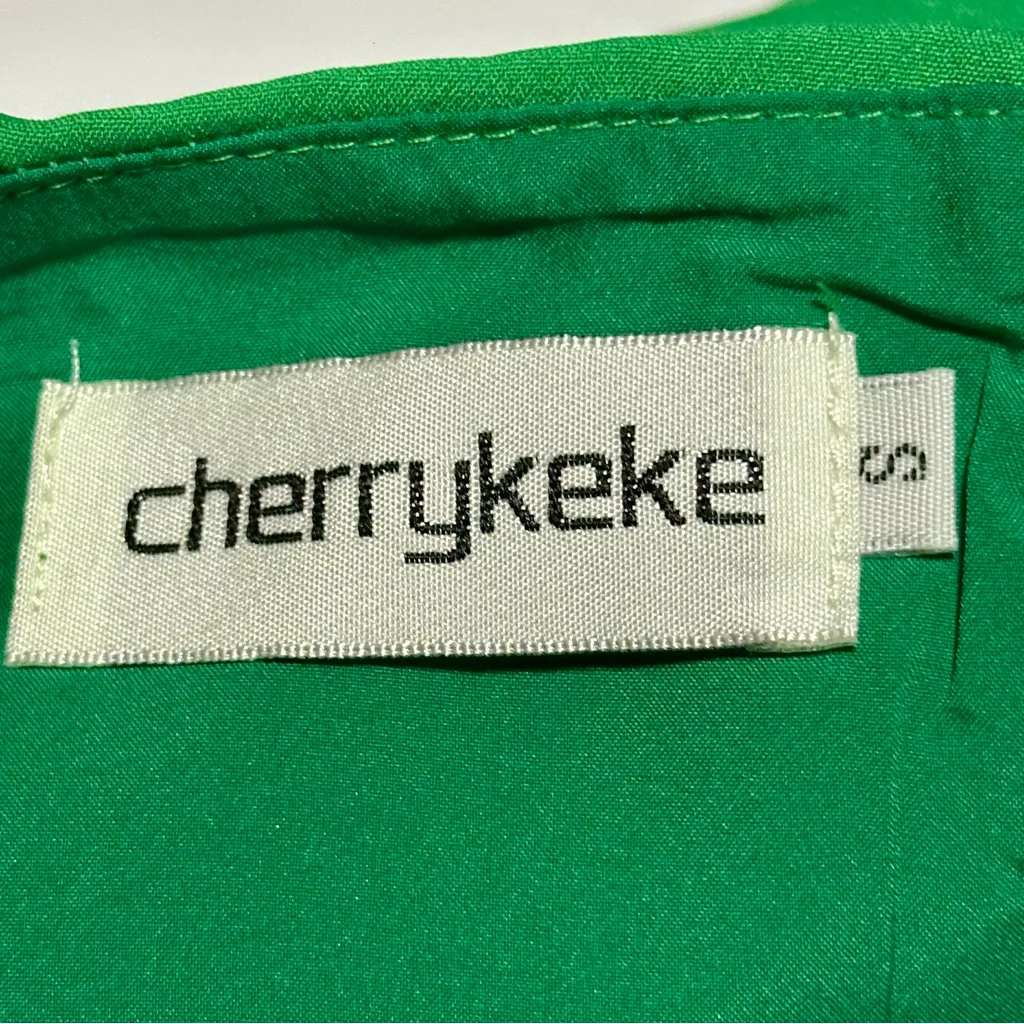 Emerald Green Strapless Sheath Cocktail Dress - Image 3