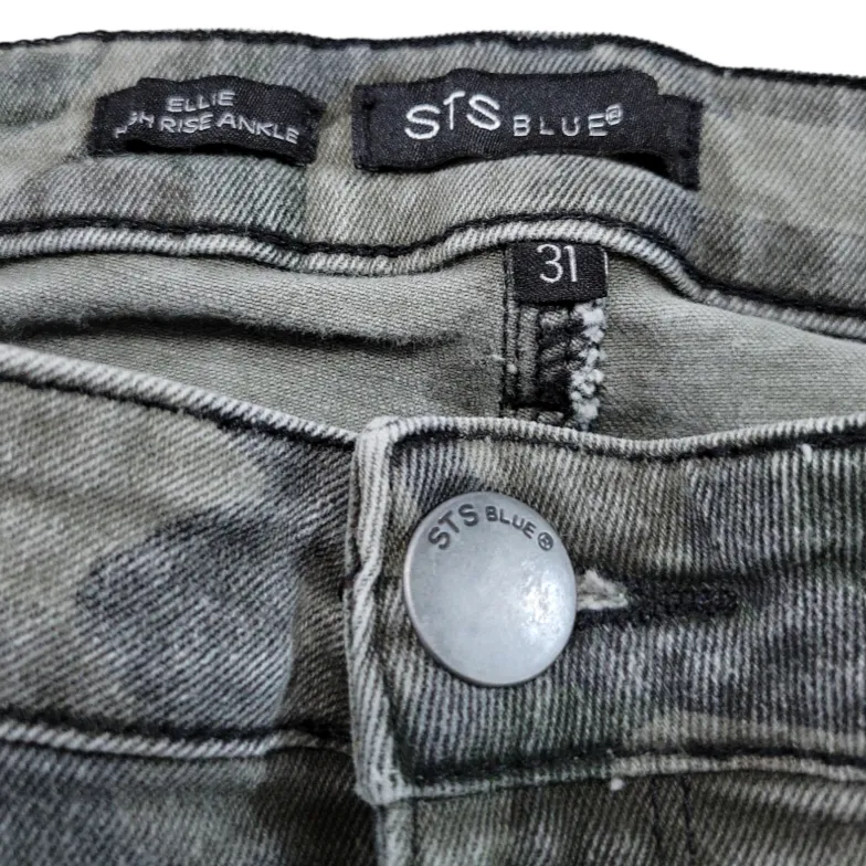 STS Blue Jeans Size 31 31x27 Women's STS Blue Ellie High Rise Ankle Jeans Camo Camouflage Print  - Image 5
