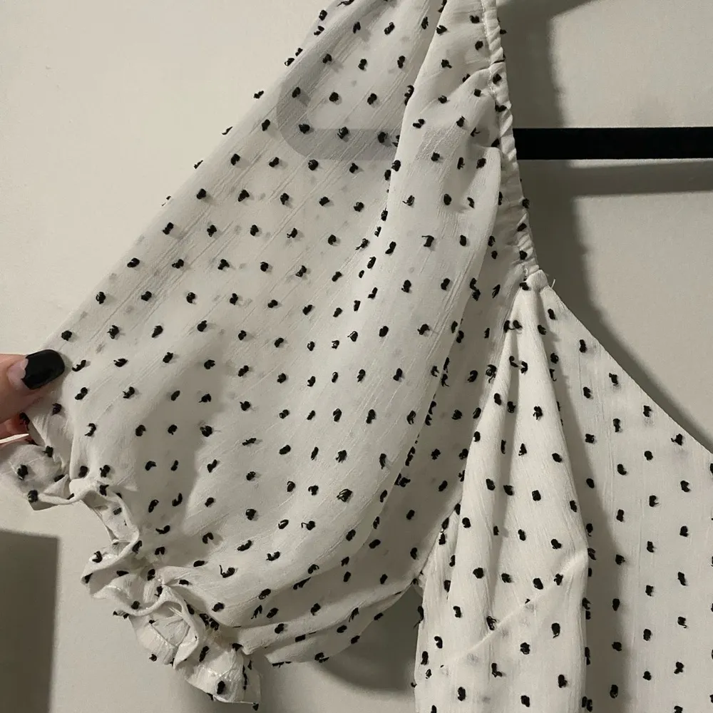 Dee Elly Polka Dot Peplum Top - Image 2