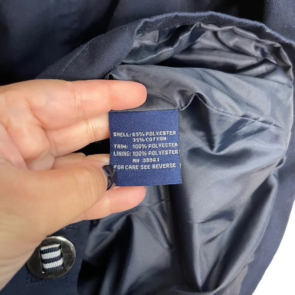 Mackintosh New England Navy Hooded Windbreaker Jacket - Image 9