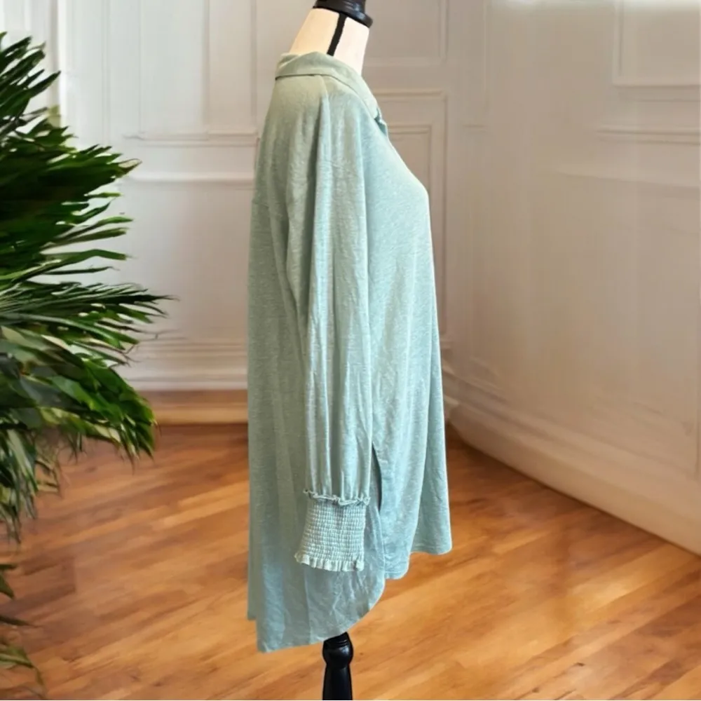 FP Beach Free People Oversized Button Down Tunic Shirt - Small - Image 4