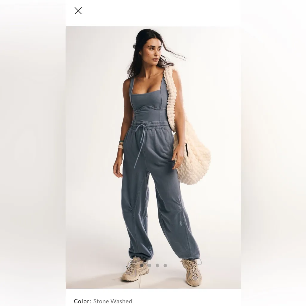 NWT FP Movement by Free People Stone Washed Jumpsuit - Image 2