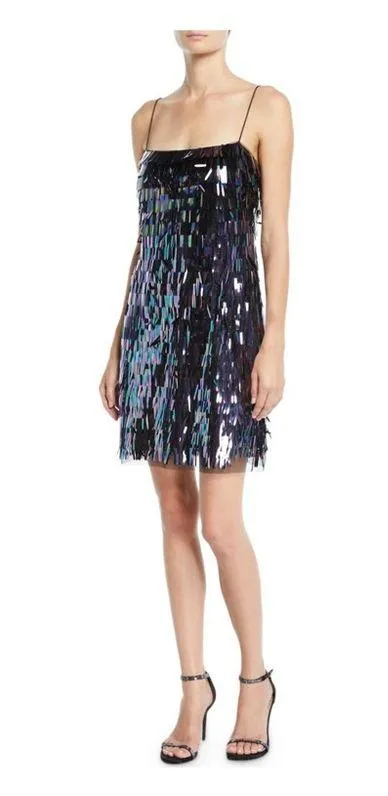 NWT Aiden Mattox Sequin Flapper Cocktail Mini Dress Multicolored Party Dress - Image 5