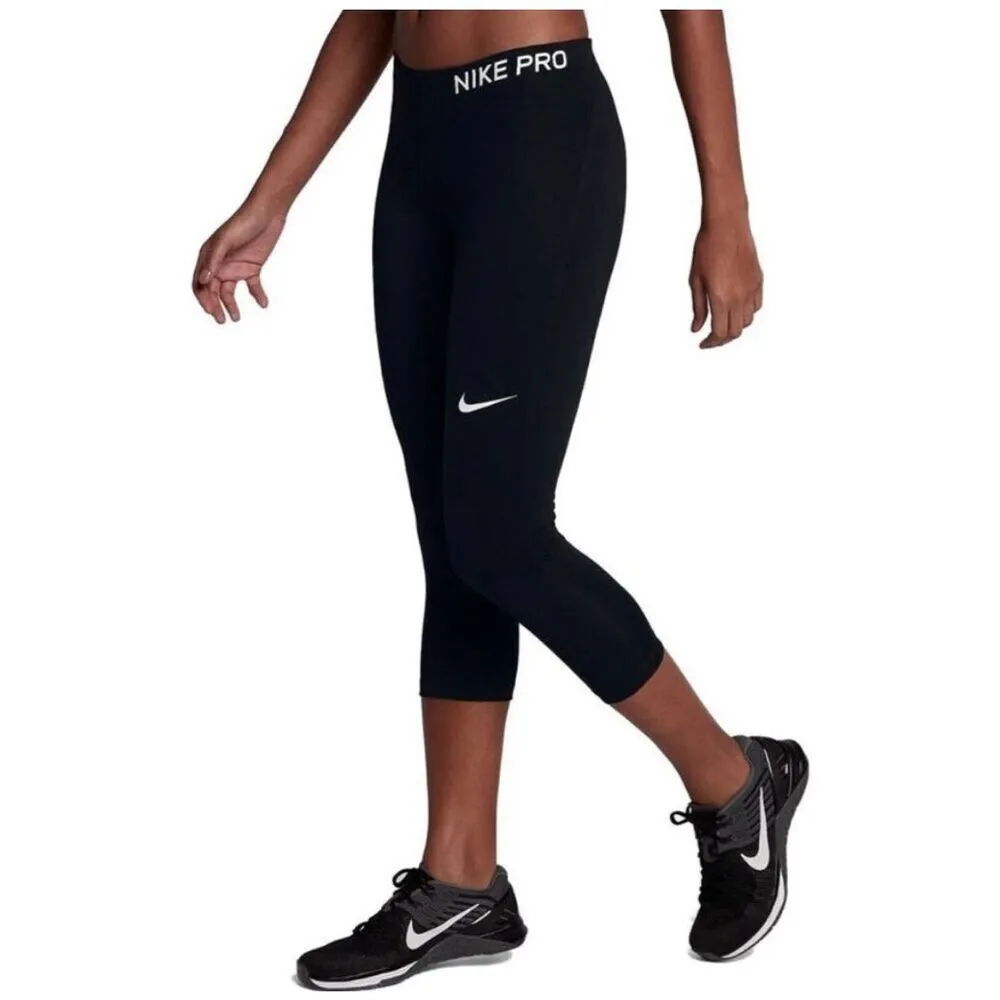 ✨Nike Pro Cropped Compression Athletic Navy Workout Sz Small Leggings✨ - Image 2