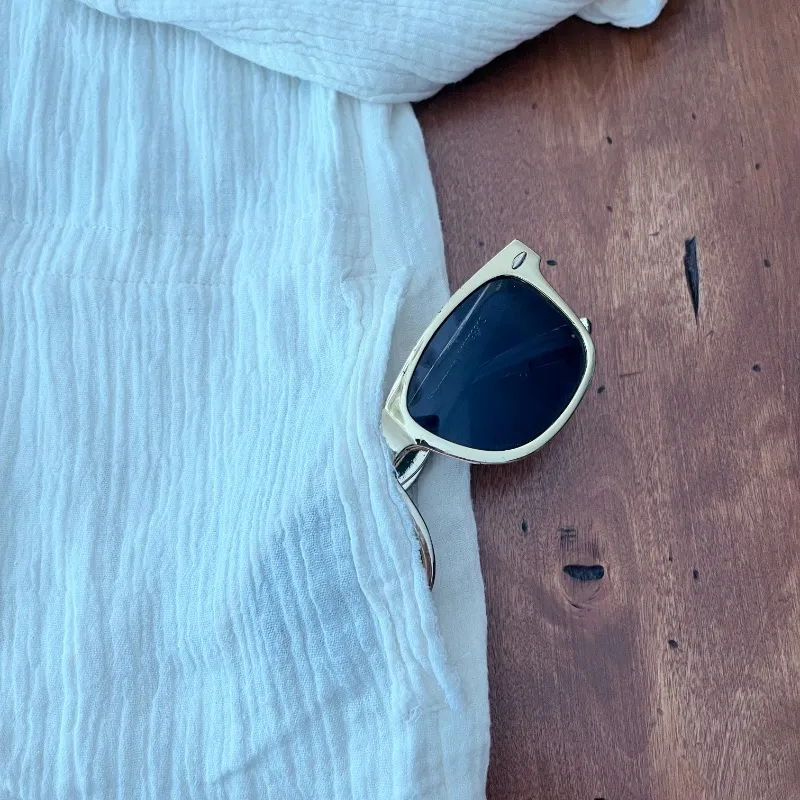 Newbury Kustom Ivory Button Front Long Sleeved Tunic‎ Top - Image 5