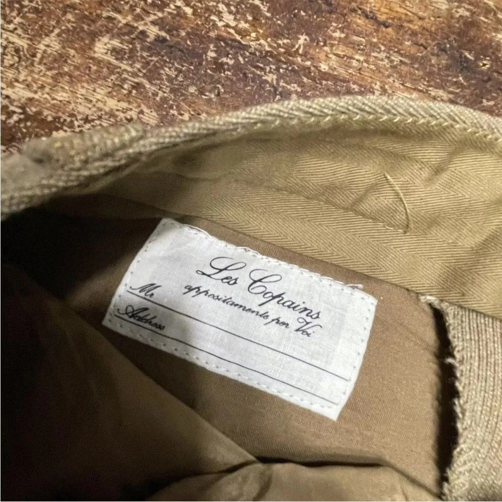 Les Copains Tan Pleated Winter Weight Straight Leg Trousers Women’s Sz 8‎ Tan - Image 3