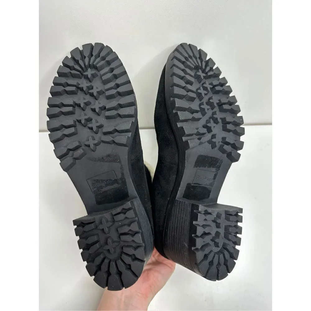 Bella Vita Cable Lug Black Booties Faux Shearling Size 8.5 New - Image 11