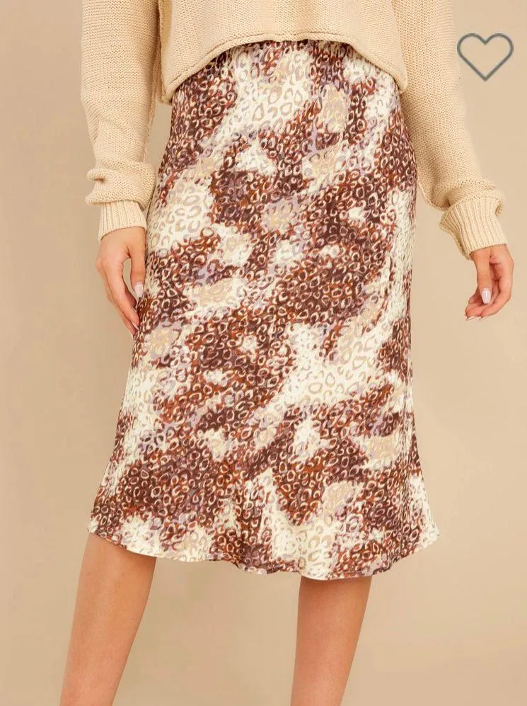 On The Mark Multi Print Midi Skirt - Image 2