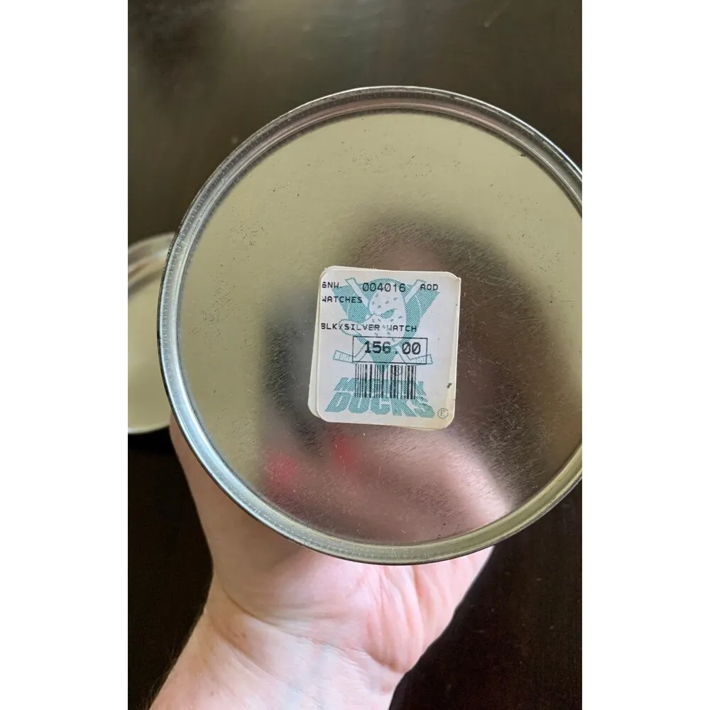 Vintage NHL Hockey Mighty Ducks Anaheim Women's Wrist Watch and Case SMALL, NWT Black - Image 5