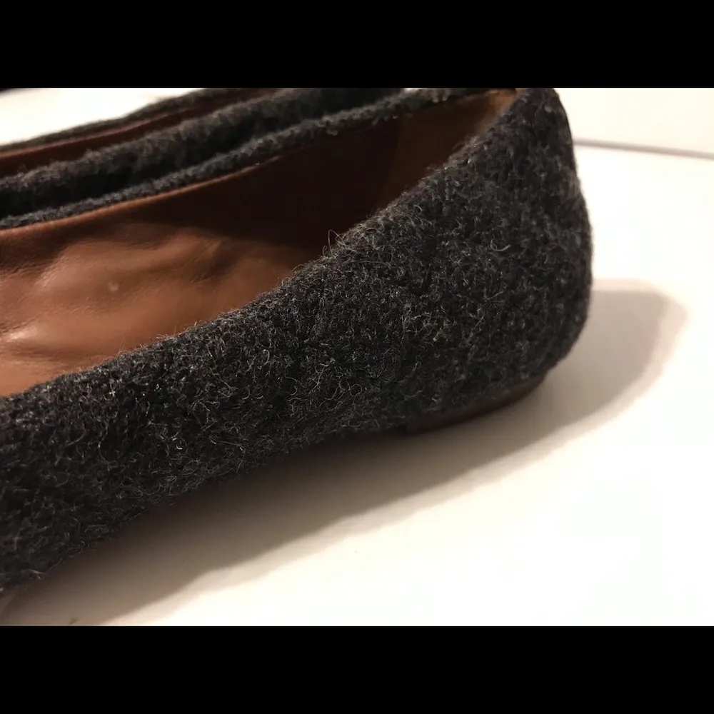 Tory Burch Gray Wool  Ballet Flats size 6 1/2 M - Image 10