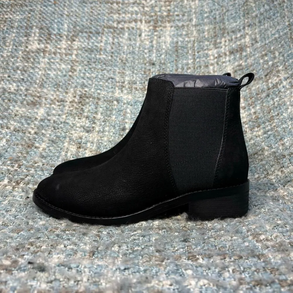 NWOB - Eileen Fisher Blink Tumbled Nubuck Leather Chelsea Bootie in Black - Image 5