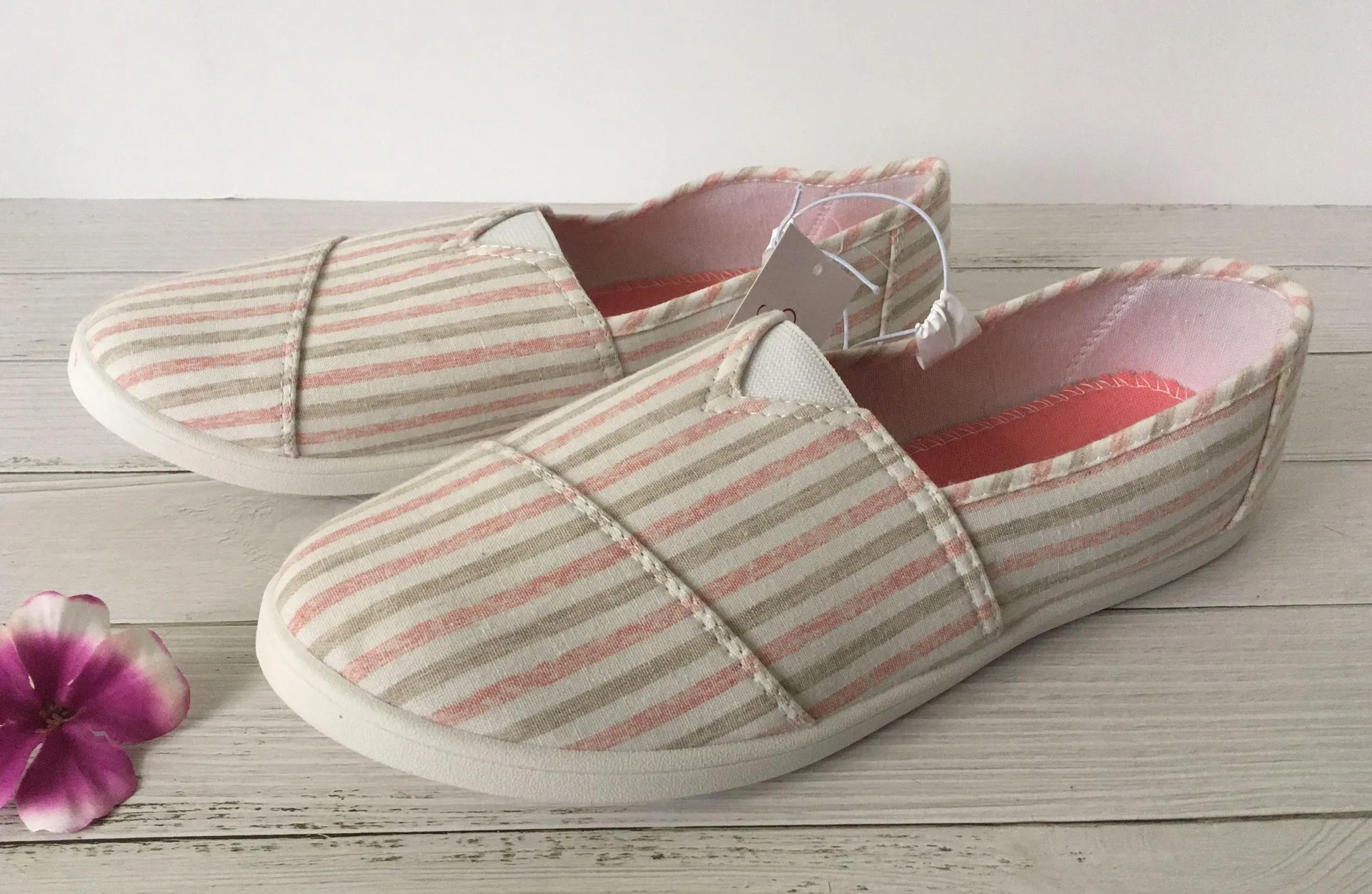 Pink Canvas Shoes, Size 10/11 - Image 2