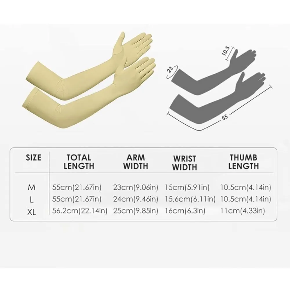 Gloves Women Formal Yellow XL UV Protect Touchscreen UPF 50 Driving Cooling E1 - Image 3