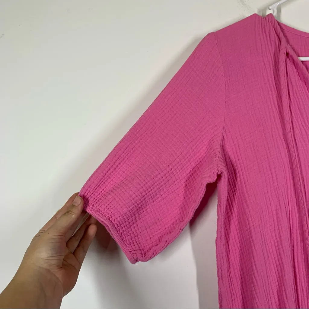 Buddy Love Carmen Cover Up Maxi Dress Size Medium Pink - Image 8