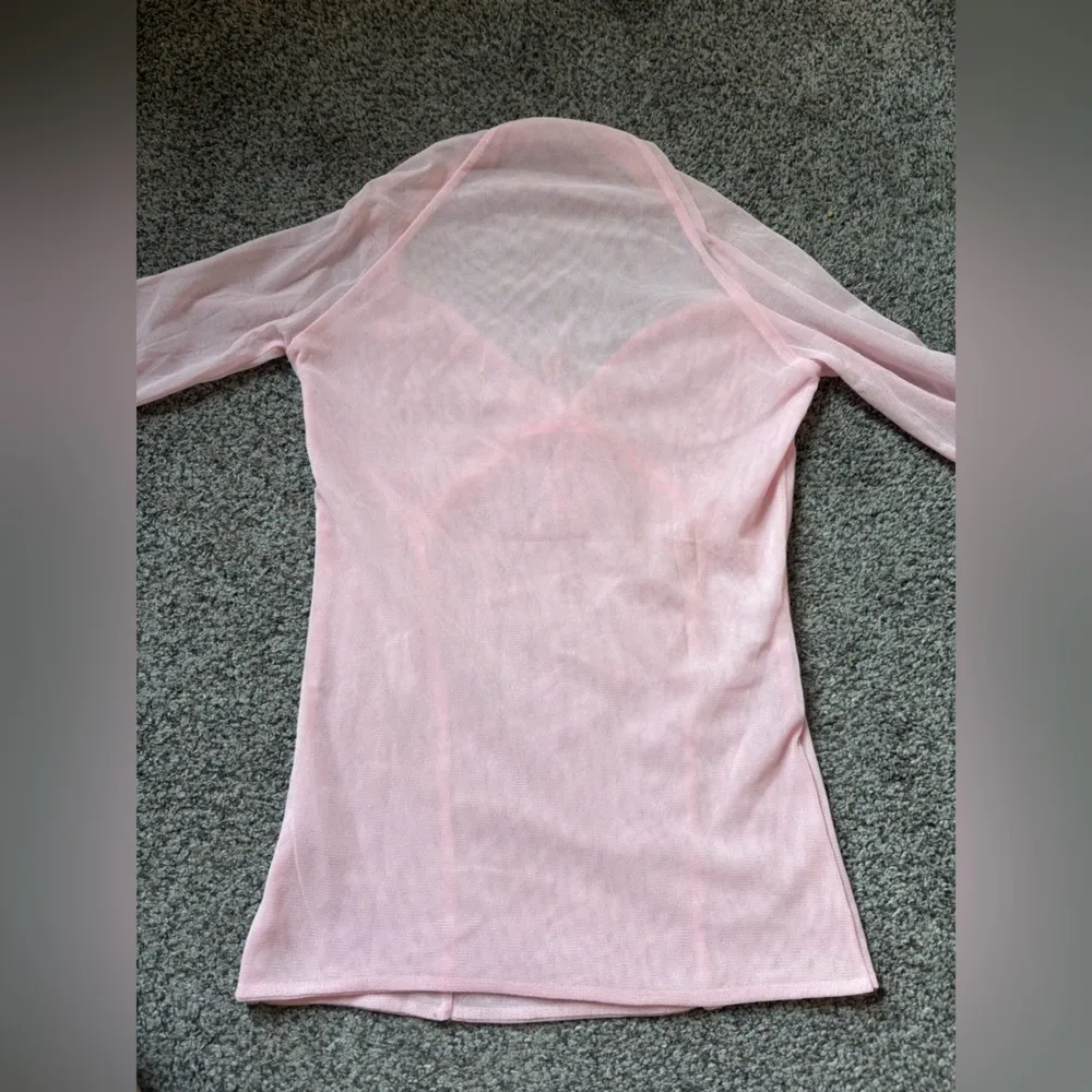 Euro Coquette Embroidered Top Pink Size XXS - Image 5