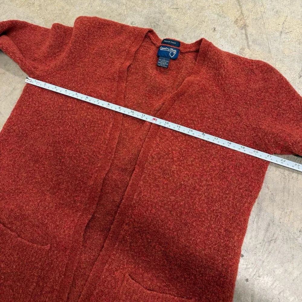 Vintage y2k Italian wool knit boho cardigan - Image 4