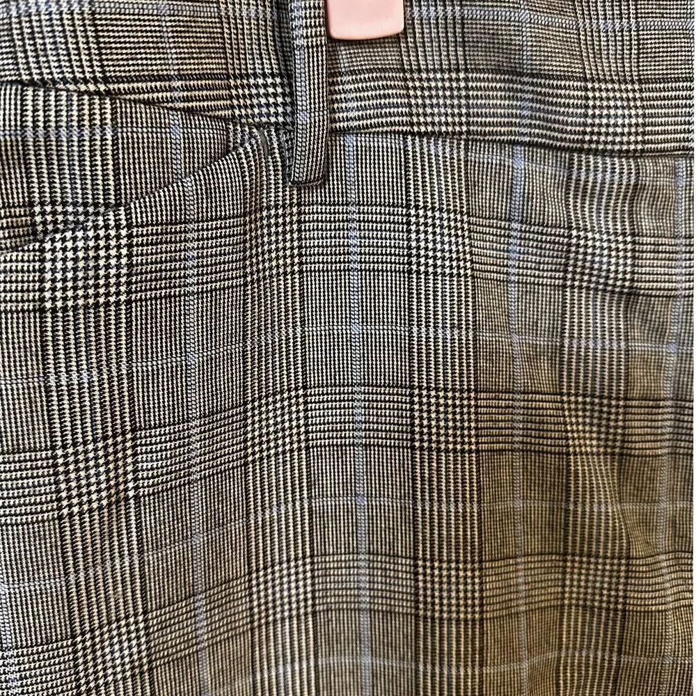 Brooks Brothers Caroline Fit Glen Plaid Check Dress Pants Work Trousers Size 16 - Image 7