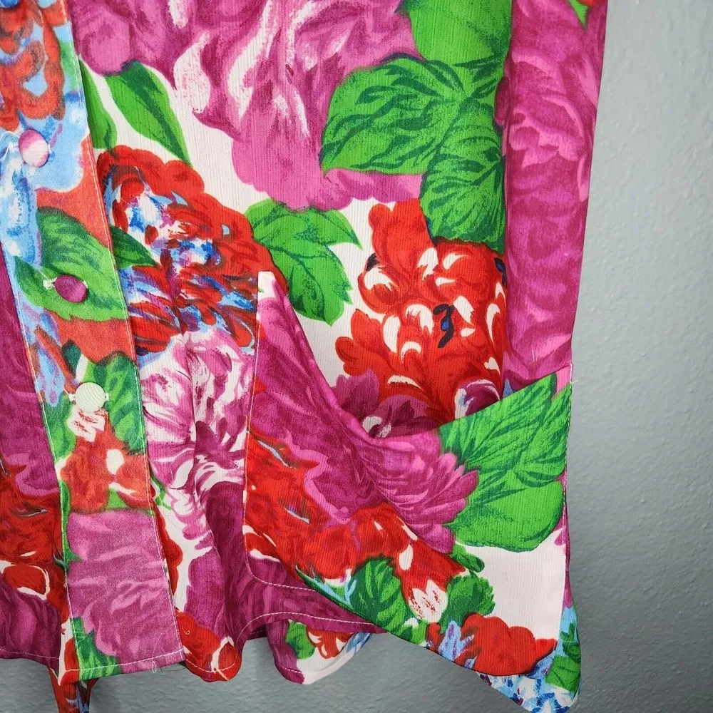 Vintage Victoria's Secret Gold Label Two Piece Pajama Pants Set Floral Sheer - Image 10