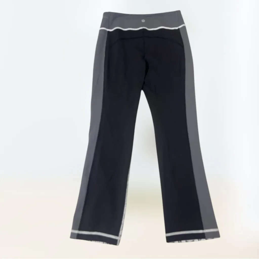 Lululemon Compass Pants Women's 6 Gray Black Athletic Legging Yoga - Image 2