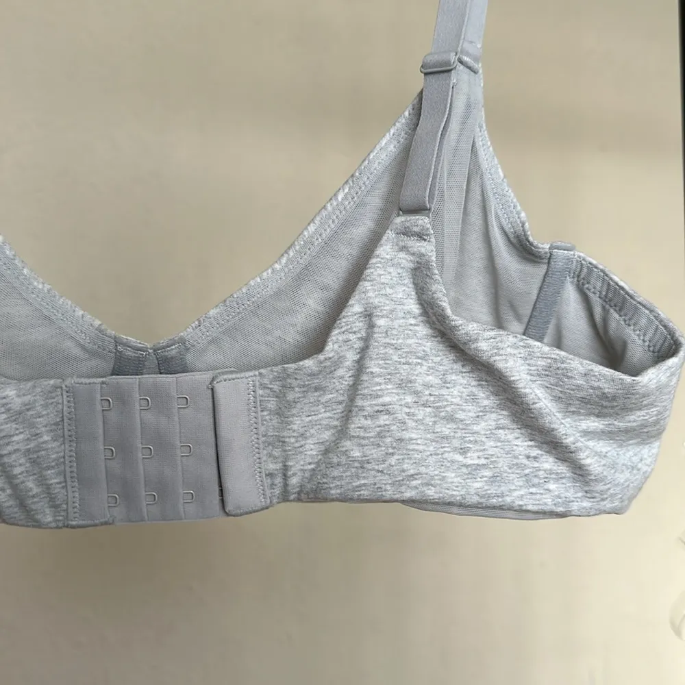 SKIMS COTTON JERSEY TSHIRT BRA - LIGHT HEATHER GREY 38DD NWOT - Image 6
