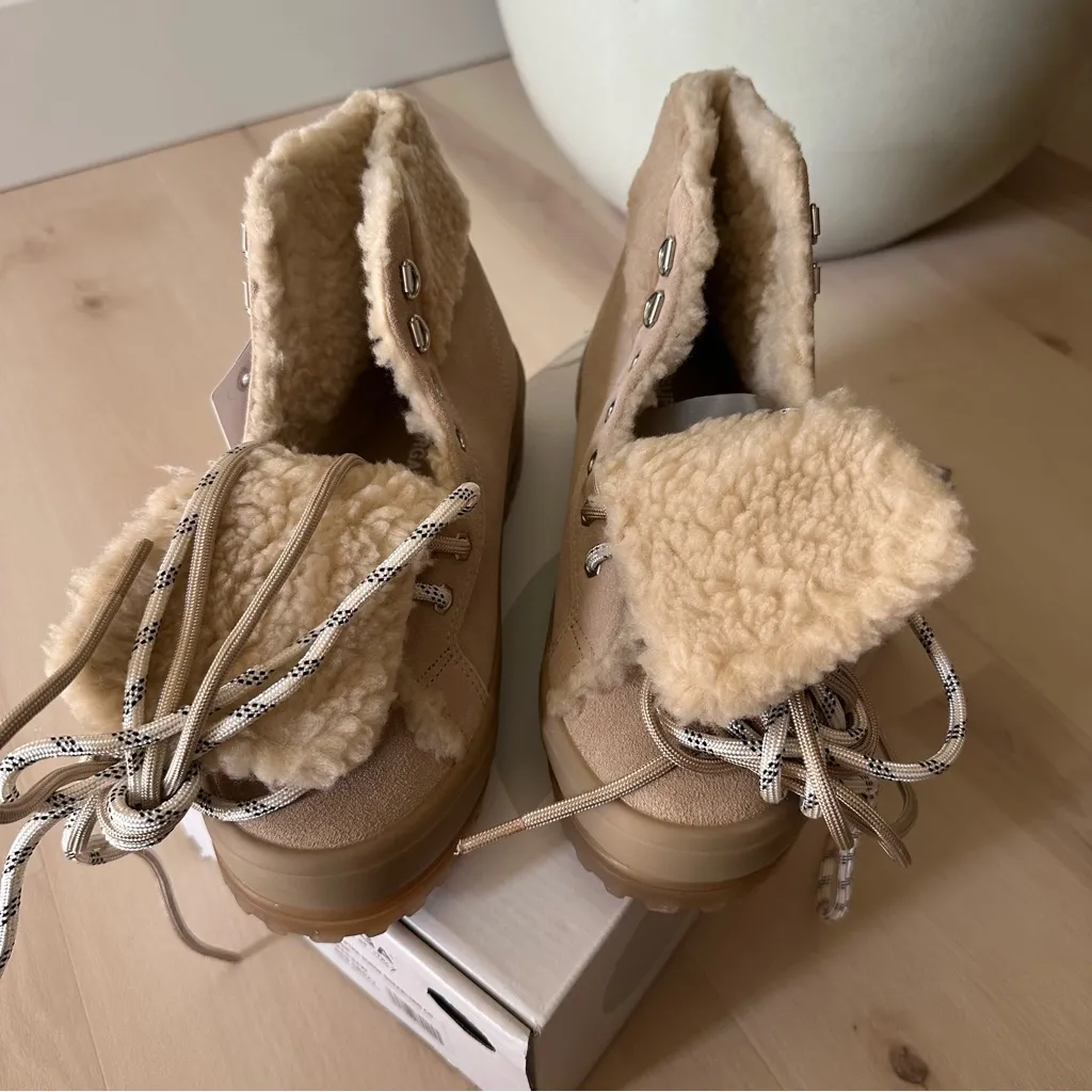 Superga  Alpina Suede Faux Shearling Lined Boot - Image 9