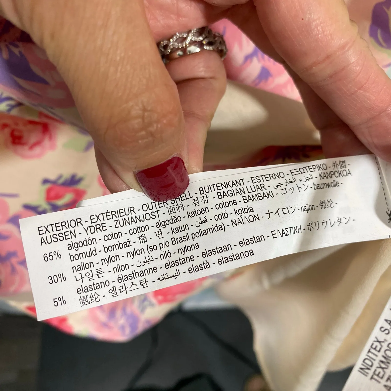 Zara Women Floral Puff Sleeve Lace Up Front Mini Dress Size XXL #4661/334 - Image 6