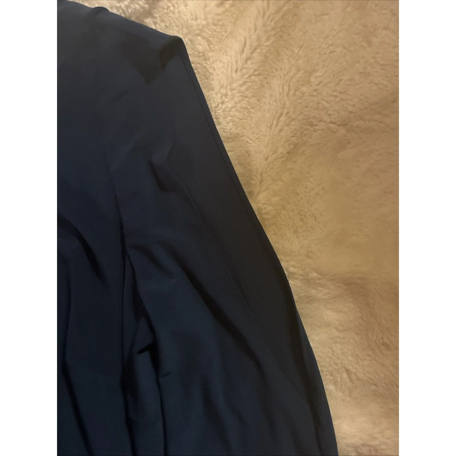 Lauren Ralph Lauren Women’s Size 8 Navy Knit Wrinkle-Free Knee-Length Dress - Image 3