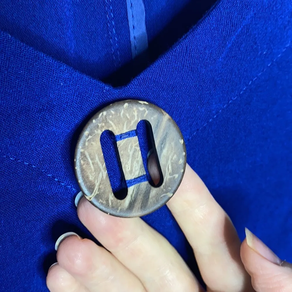 Fridaze Linen Artist Pullover Tunic in royal blue size M Size M - Image 25