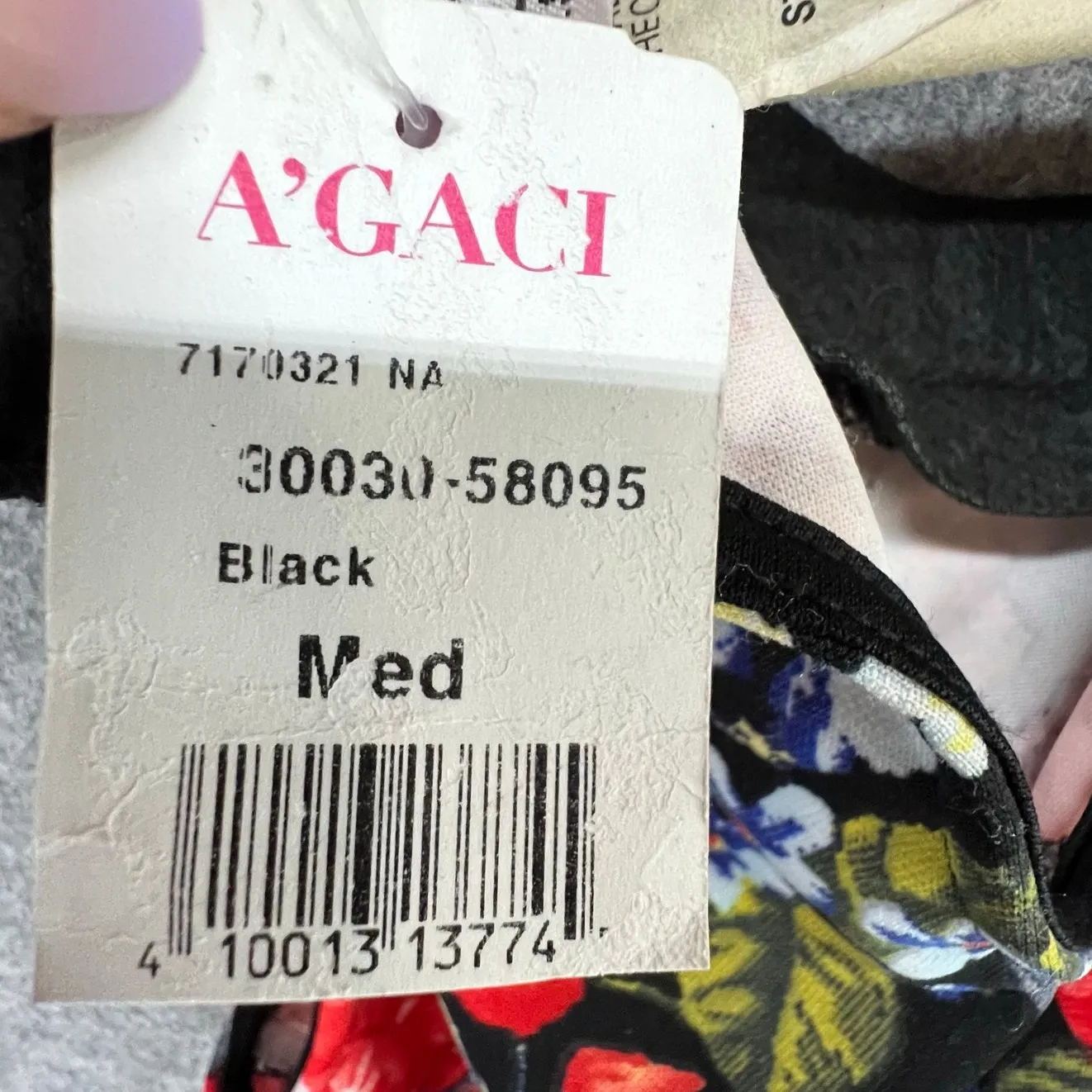 A'gaci Maxi Dress Womens M Black Floral Fitted Mermaid Ruffle Hem Blogger Fave - Image 11