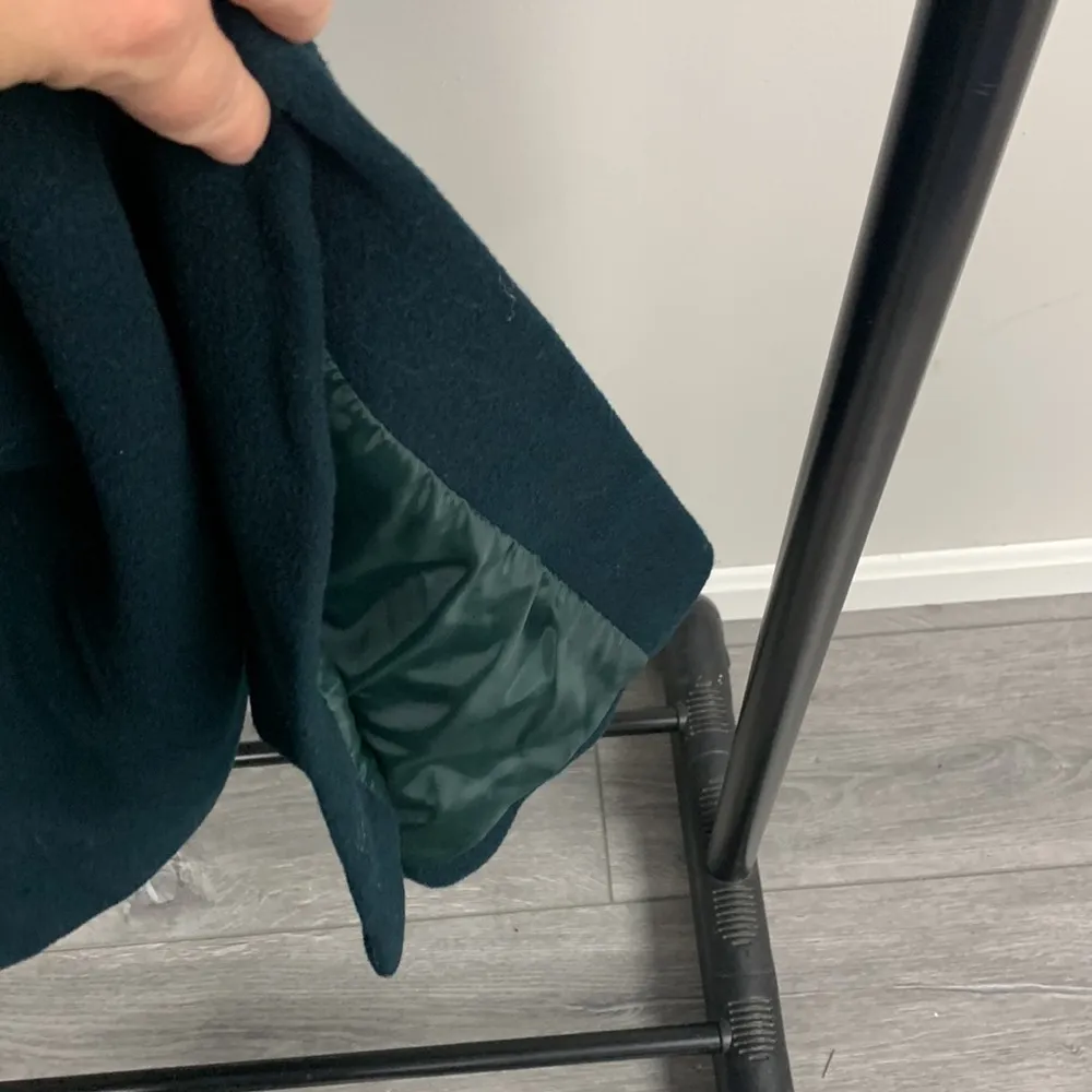 Vintage Sandro 100% Wool Trench Coat Size 16 - Image 7