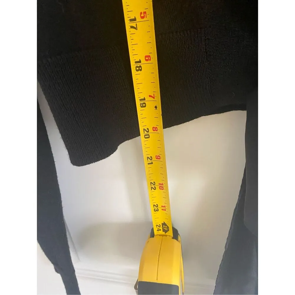 DKNY Black Cropped Knit Cardigan Sz M. - Image 4