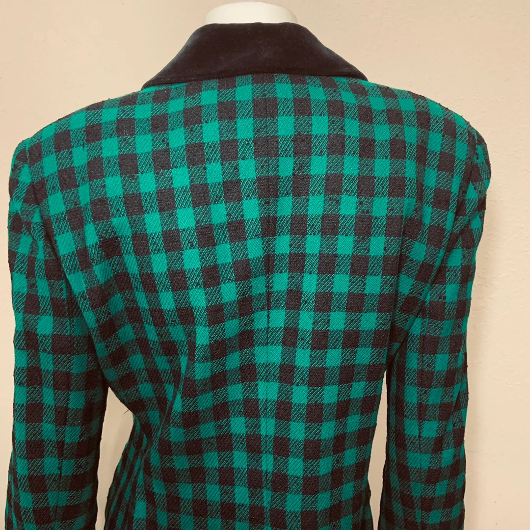 Vintage 90’s The Suit Plaid Jacket - Image 8