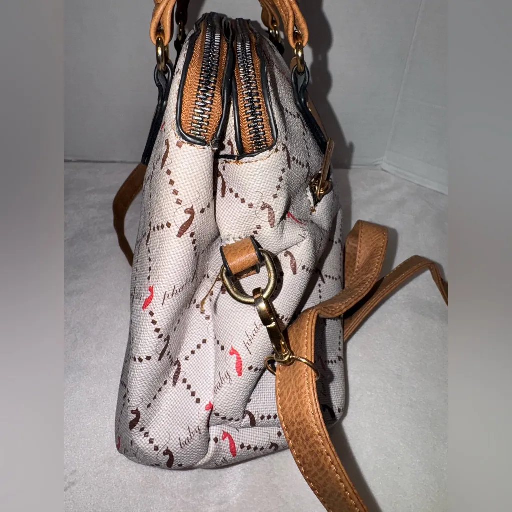 Baby Phat by Kimora Lee Purse Y2K 2000s Cat Pattern Crossbody Shoulder Bag Retro - Image 8