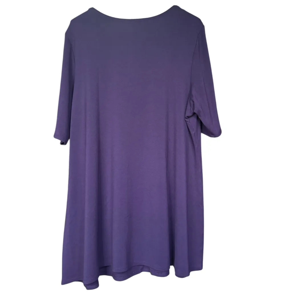 Nygard‎ Purple Short Sleeve Tee Shirt Sz 3X - Image 3