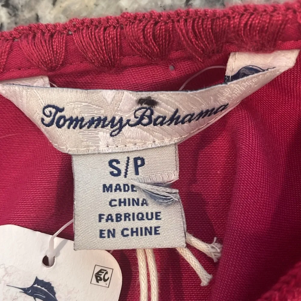 Tommy Bahama pink papaya v-neck lanailette flutter sleeve shift dress - Image 12