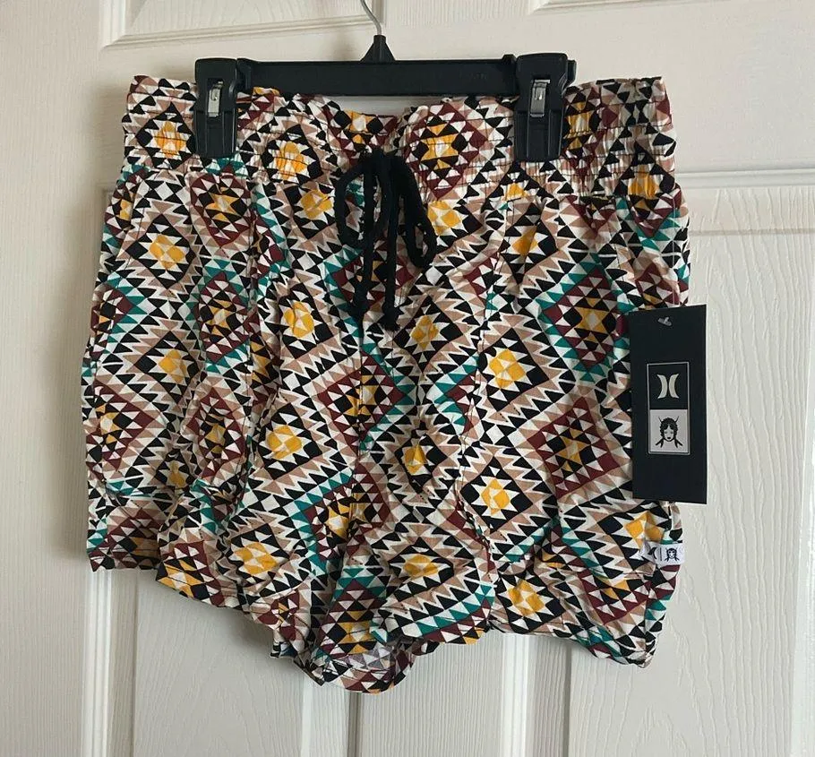 NWT Hurley Black Girls Surf Multicolored size medium women - Image 2