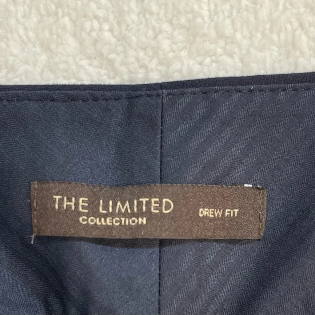 The Limited Navy Blue Flare Low Rise Flat Front Women's Pants - Image 7
