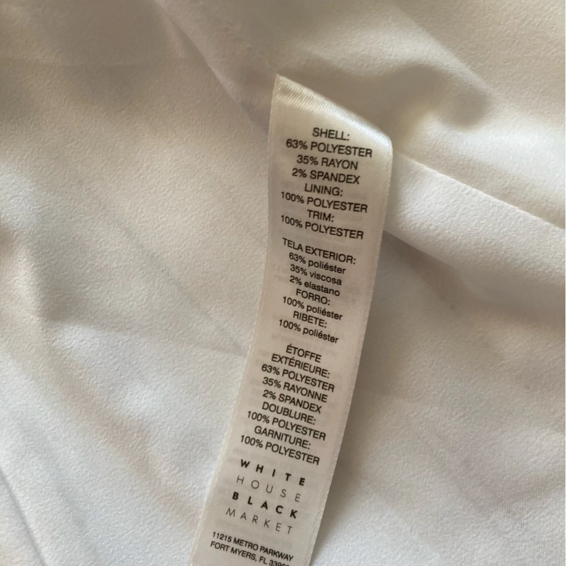 White House Black Market White Pinstriped Blazer Size 6 Suit Coat Soft EUC - Image 10