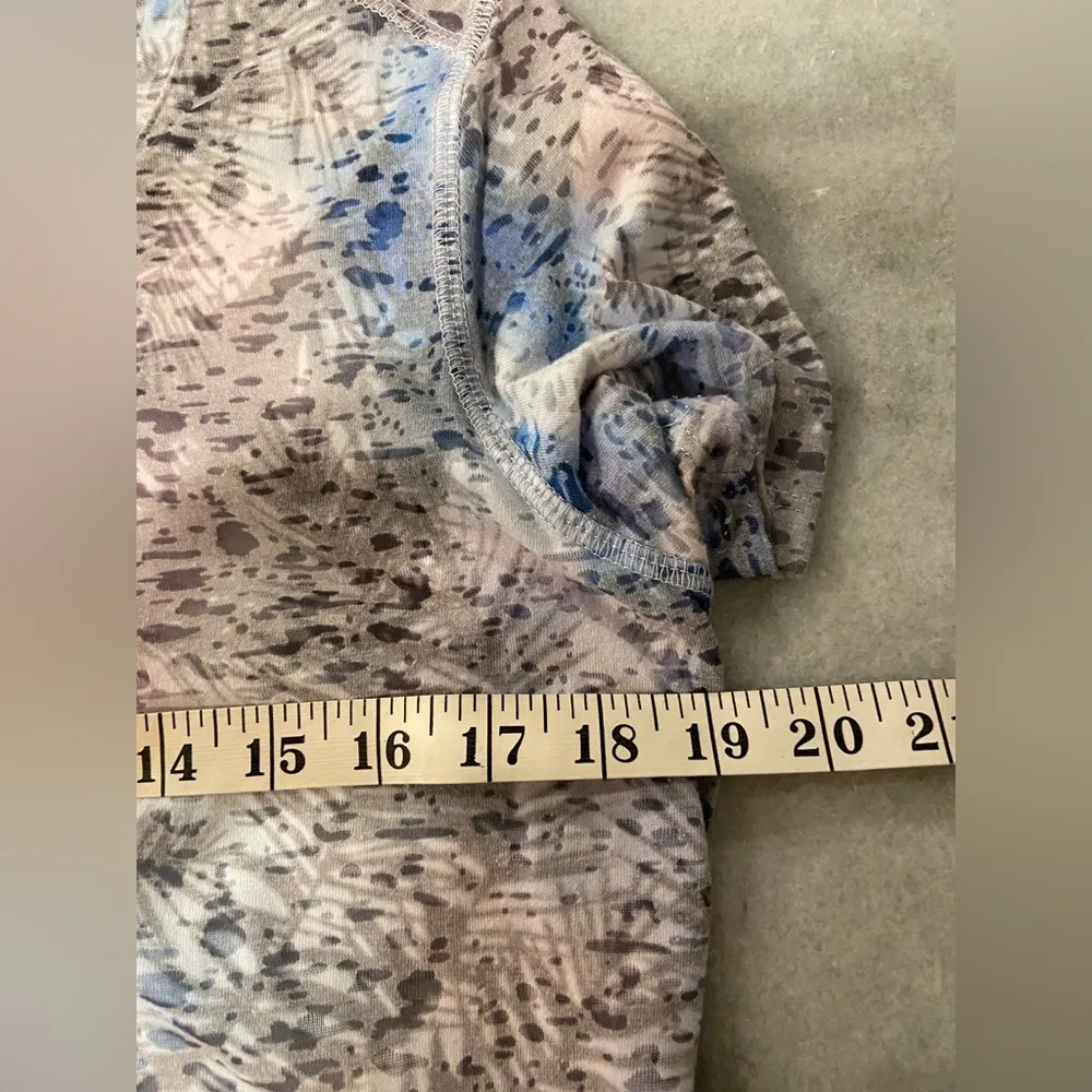 Reel Legends Size L Freescent Palm Print Spatter Dye Short Sleeve Tee Shirt - Image 9