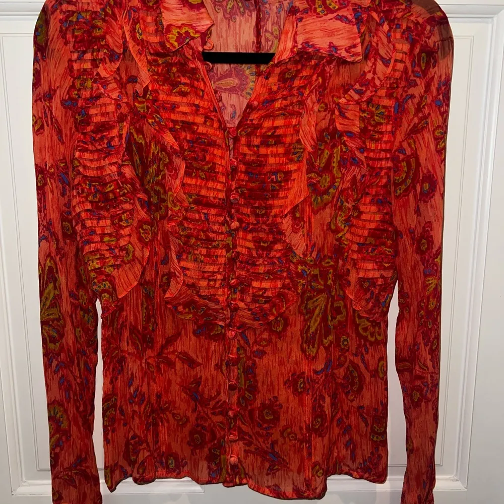 ETCETERA 100%silk blouse button down - Image 5