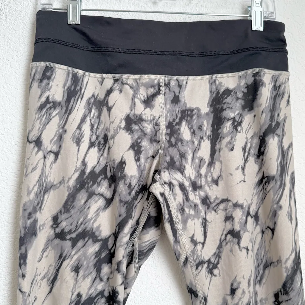 LULULEMON Run: Inspire Crop II All Luxtreme Great Granite Black Mojave Tan Sz 8 - Image 5