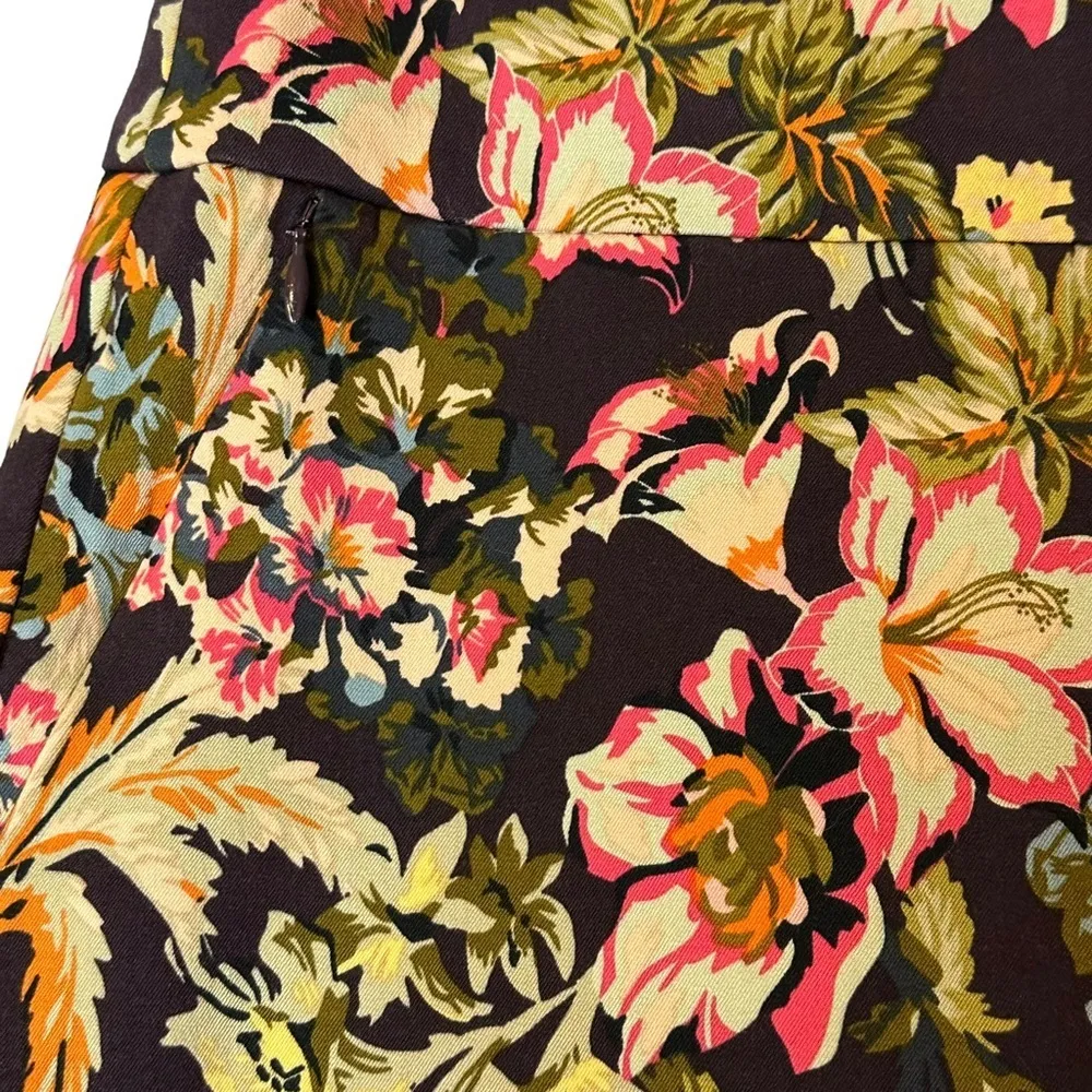 Soft Surroundings Skinny Pull On Floral Tapestry Skinny Crop Pants Medium 2EC21 - Image 3