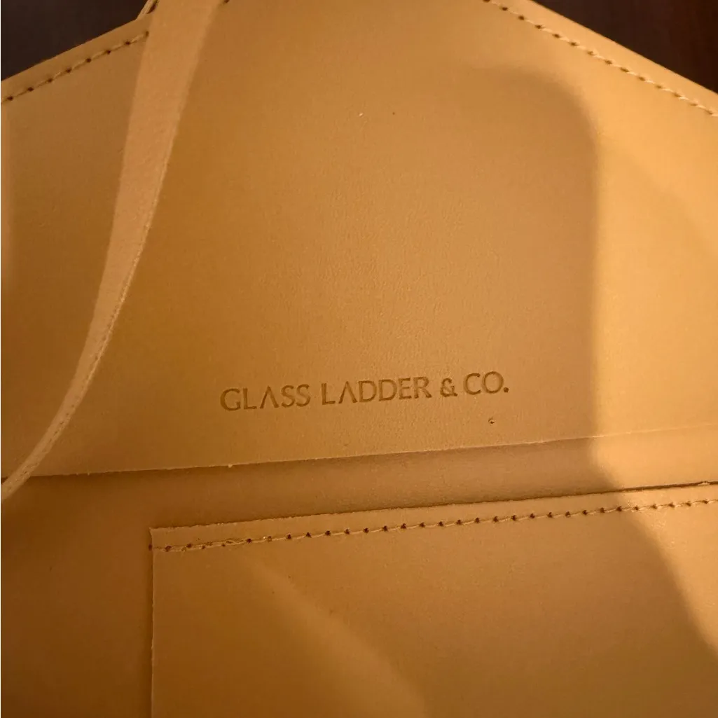 Glass Ladder & Co. Leather Tech Organizer Mustard Yellow Women's Bag - Image 3