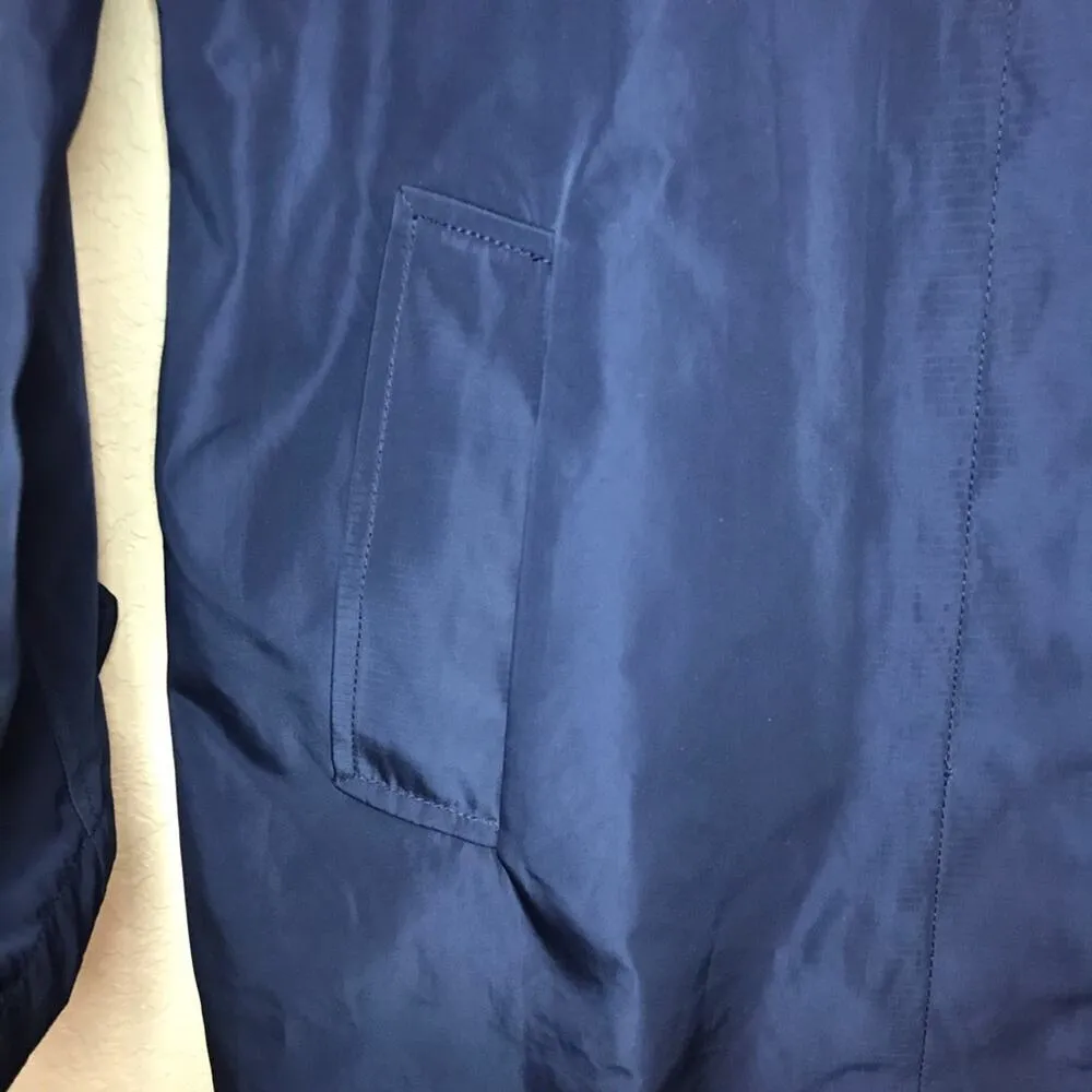 C Wonder navy with check pattern inside Trench Coat Green Size L - Image 2