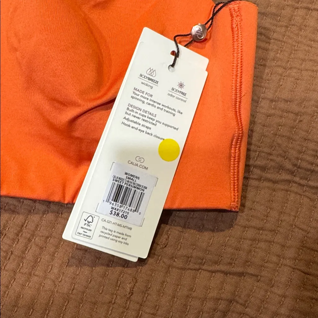 NWT CALIA Women's Made To Move Racerback Bra Small Pink - Image 8