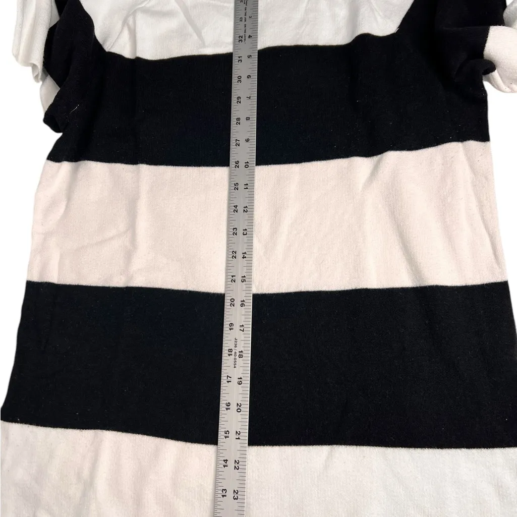 Liz Claiborne Lizsport Pullover Sweater Women's Size Large Knit Black White - Image 5