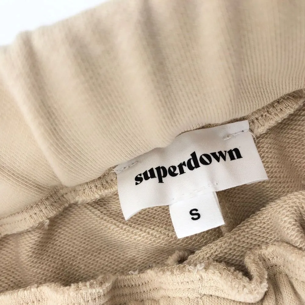 superdown Bethany Cargo‎ Sweatpant in Beige S - Image 9