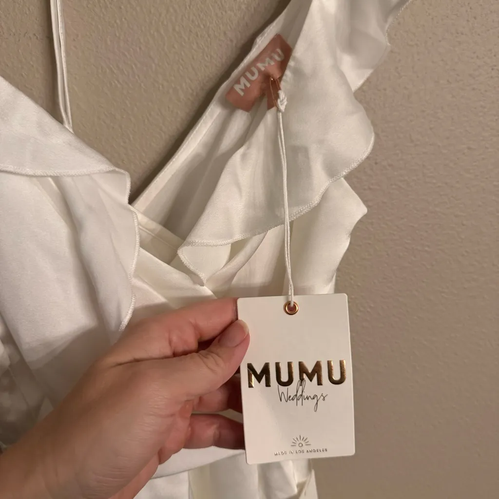 SHOW ME YOUR MUMU Alexis Satin‎ Midi Dress - Image 9